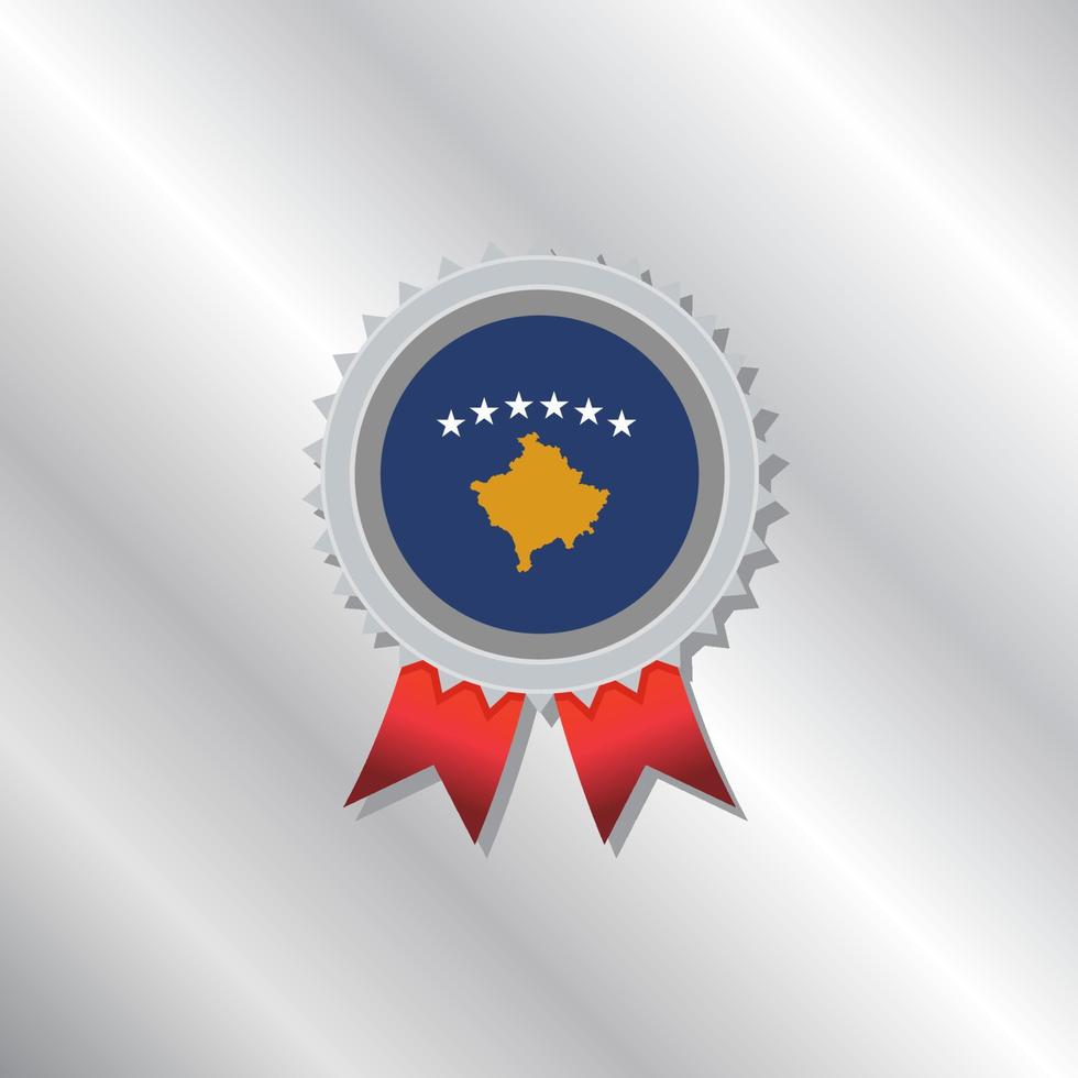 Illustration der Kosovo-Flaggenvorlage vektor