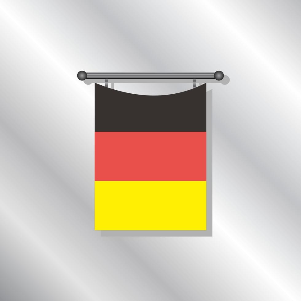 Illustration der deutschen Flaggenvorlage vektor