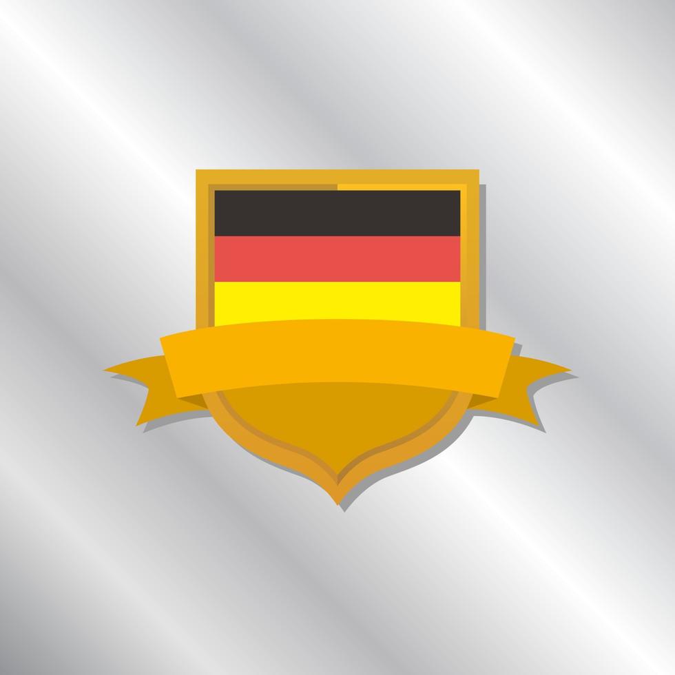 Illustration der deutschen Flaggenvorlage vektor