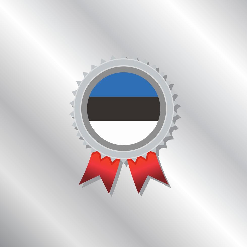 illustration av estland flagga mall vektor
