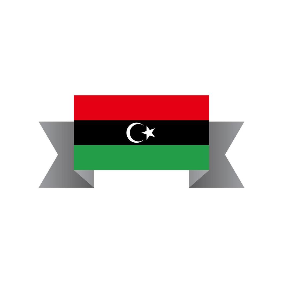 Illustration der Libyen-Flaggenvorlage vektor