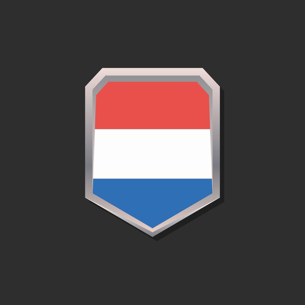 illustration av luxemburg flagga mall vektor