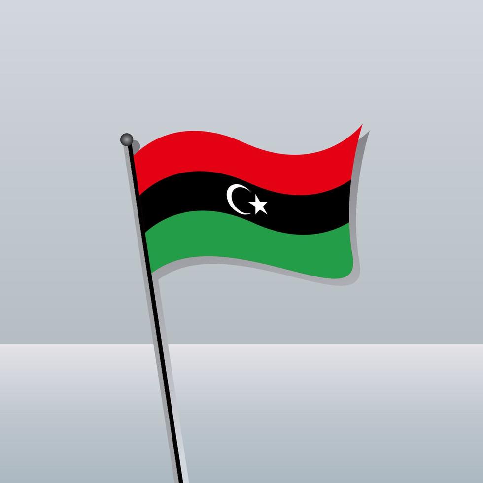 Illustration der Libyen-Flaggenvorlage vektor