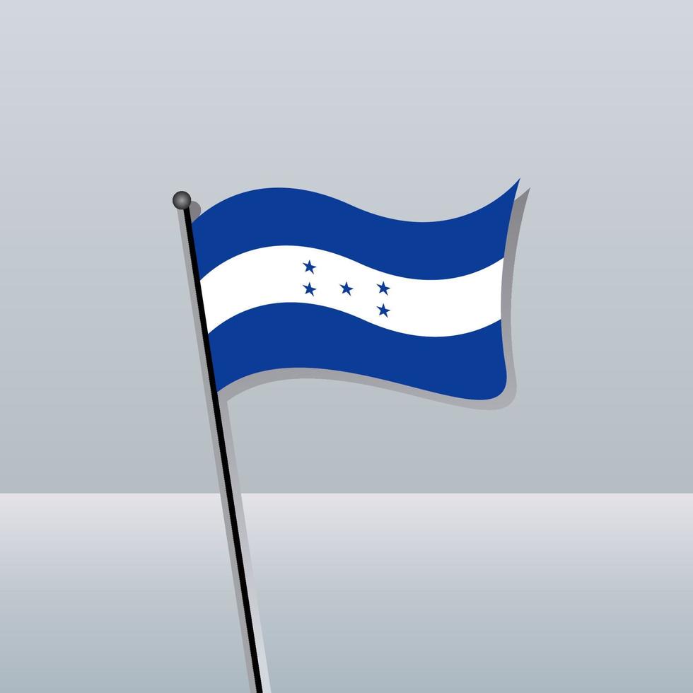 Illustration der Flaggenvorlage von Honduras vektor