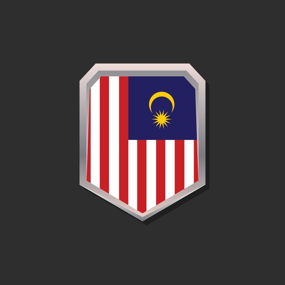 illustration av malaysia flagga mall vektor