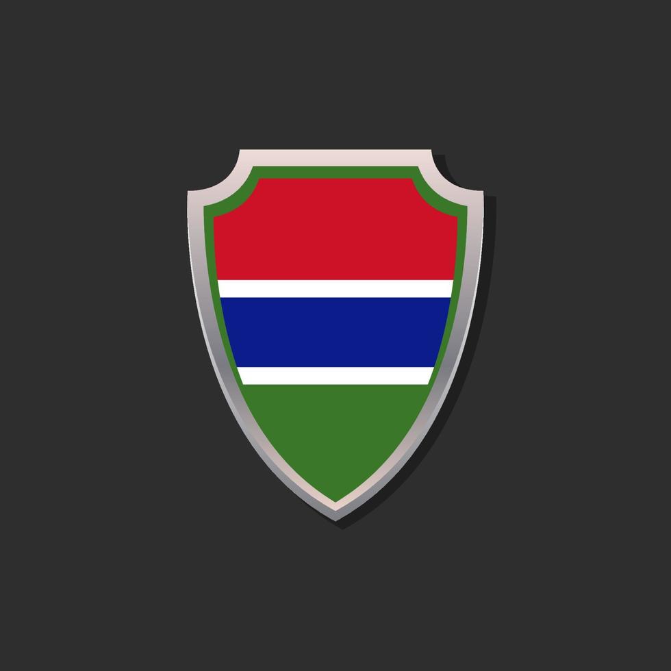 Illustration der Gambia-Flaggenvorlage vektor