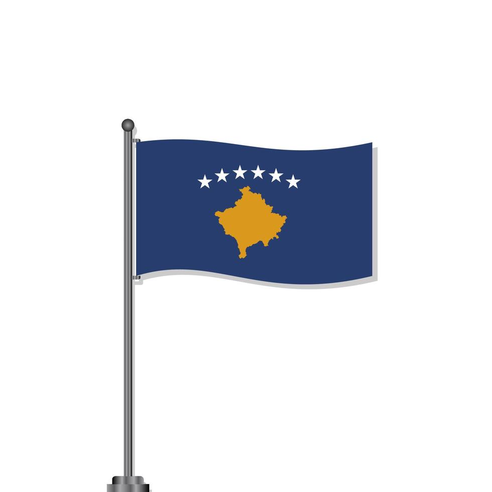 illustration av kosova flagga mall vektor