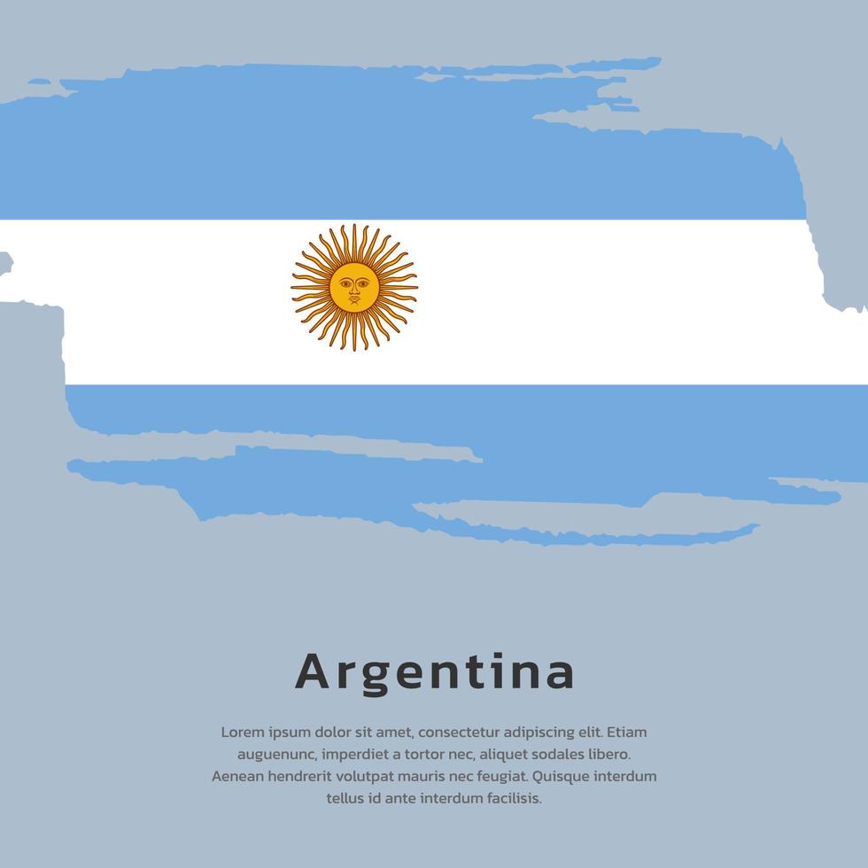 Illustration der argentinischen Flaggenvorlage vektor