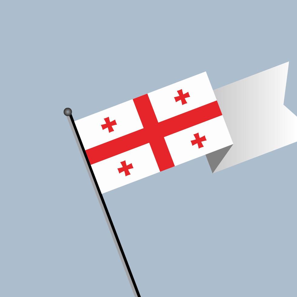 illustration av georgien flagga mall vektor