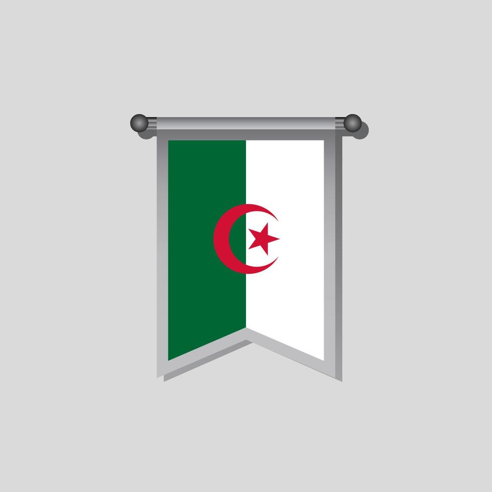 Illustration der Algerien-Flaggenvorlage vektor