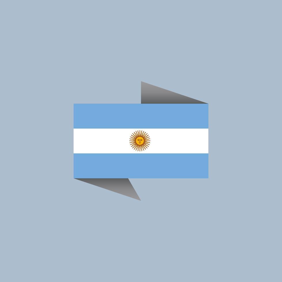 Illustration der argentinischen Flaggenvorlage vektor