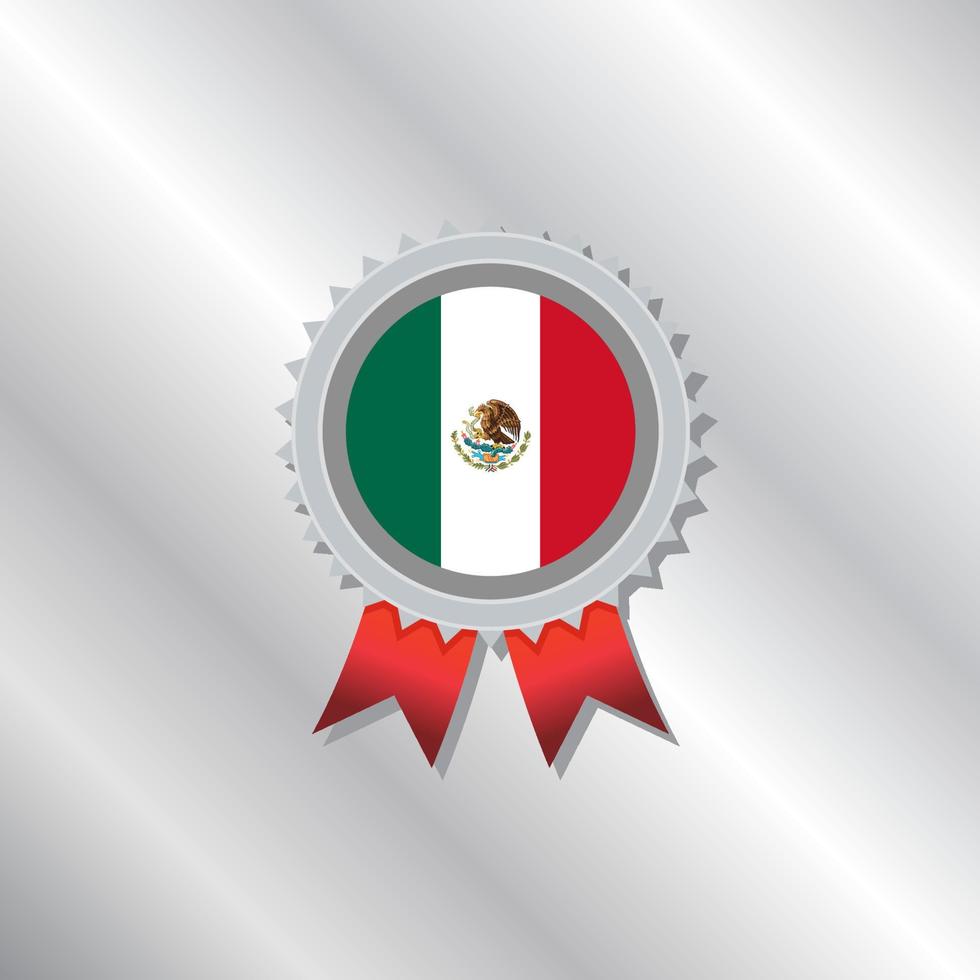 illustration av mexico flagga mall vektor