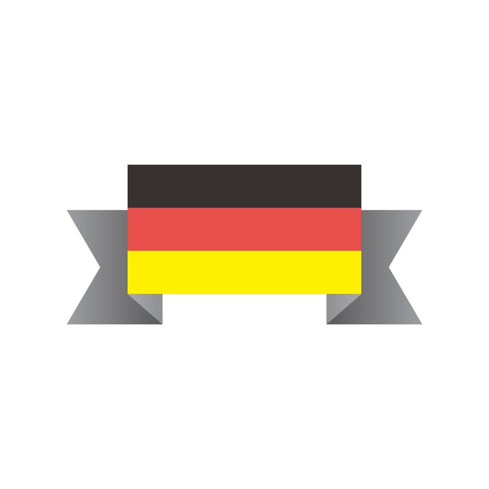 Illustration der deutschen Flaggenvorlage vektor