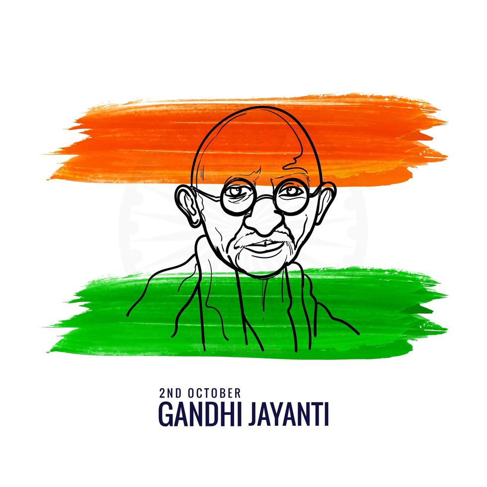 affisch av mahatma gandhi 2 oktober gandhi jayanti design vektor