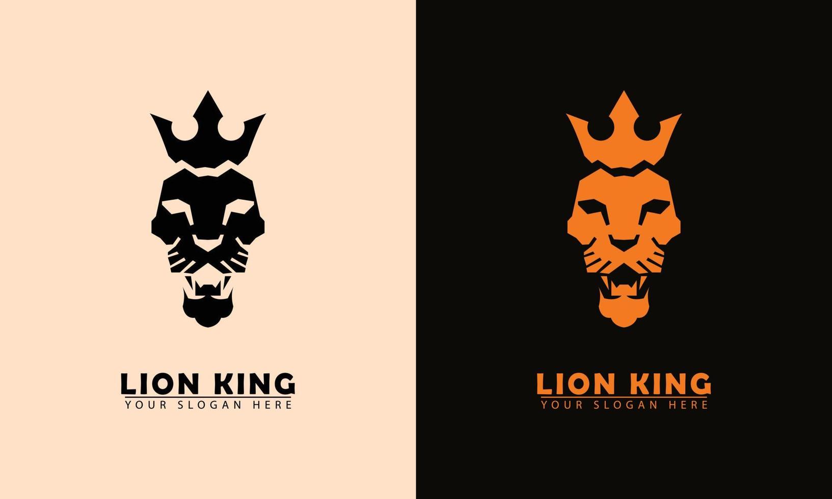 Lion King Gesicht Symbol Logo vektor