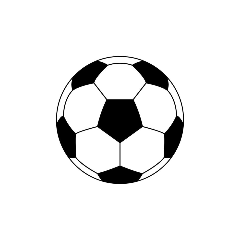 fot boll eller fotboll boll ikon symbol för konst illustration, logotyp, hemsida, appar, piktogram, Nyheter, infographic eller grafisk design element. vektor illustration