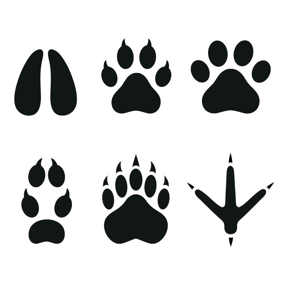 djur- fotspår illustration vektor