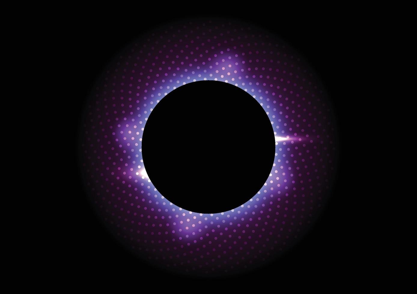 abstrakt bakgrund med lysande blå lila rader på svart. vektor