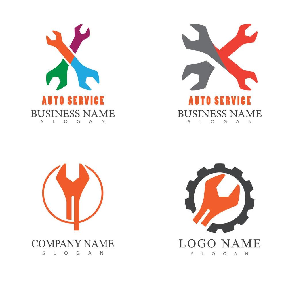 Service-Logo-Vorlage, Vektorgrafik-Design vektor