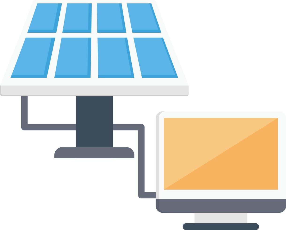 Solarpanel-Vektorillustration auf einem Hintergrund. Premium-Qualitätssymbole. Vektorsymbole für Konzept und Grafikdesign. vektor