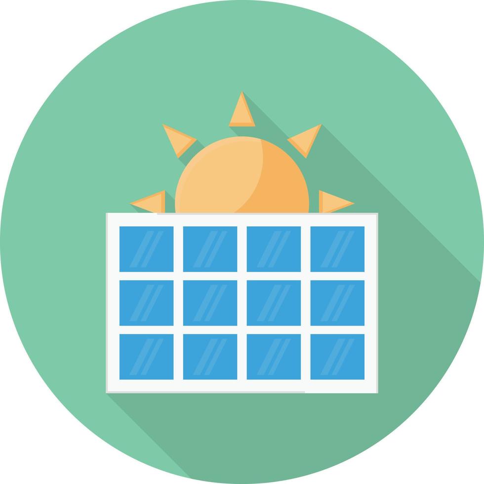 Solarpanel-Vektorillustration auf einem Hintergrund. Premium-Qualitätssymbole. Vektorsymbole für Konzept und Grafikdesign. vektor