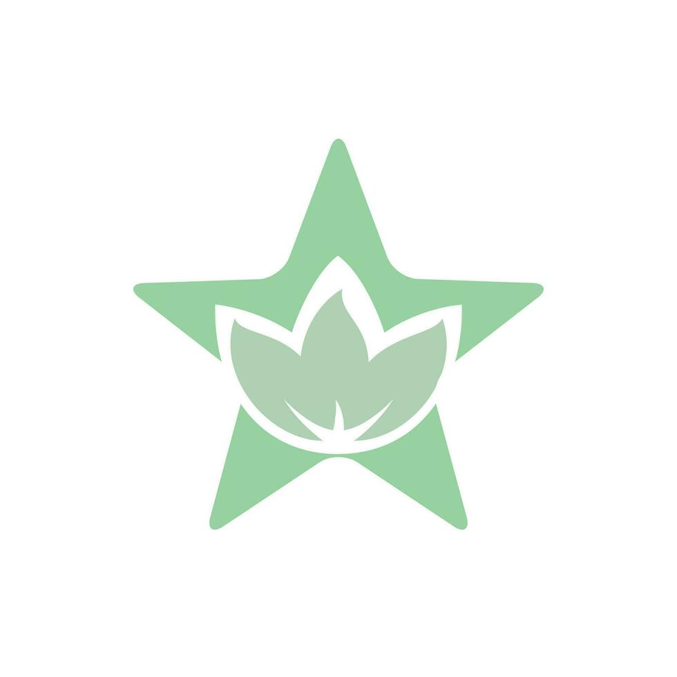 Star Spa Logo Lotus Wellness Salon und Business Spa Logo. Business Spa Logo Massage gesundes Design Template-Konzept. vektor