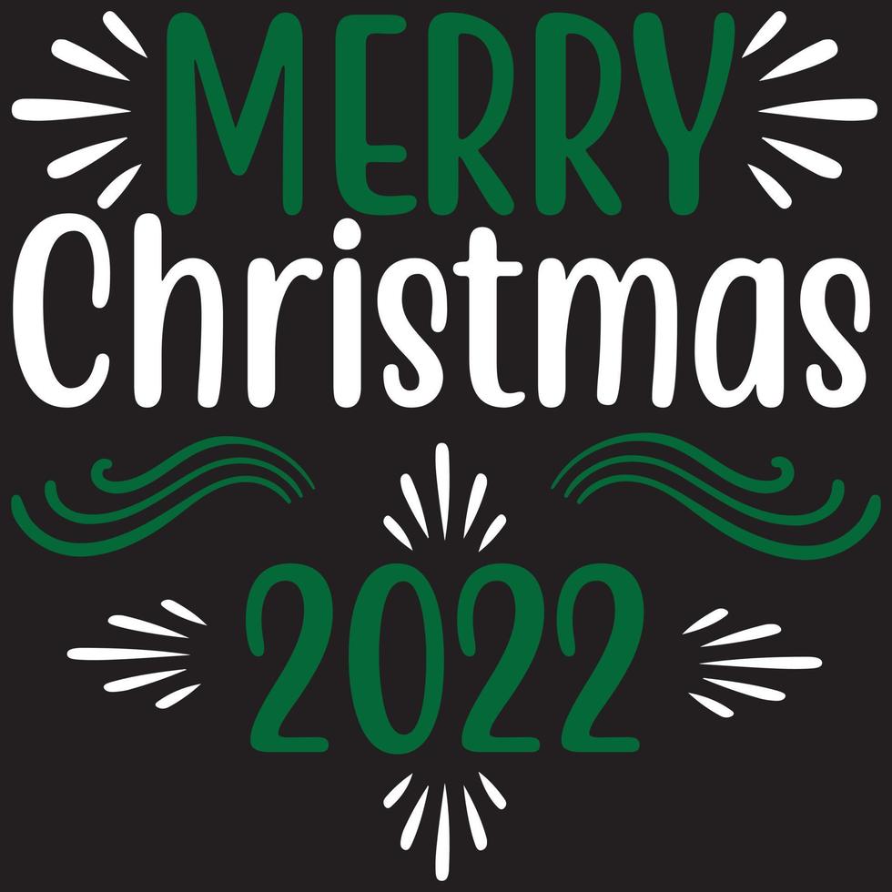 Frohe Weihnachten 2022 vektor