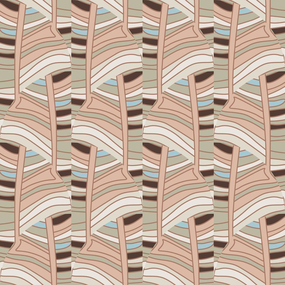 abstrakt linjär sömlös mönster. översikt vågor bricka ändlös tapet. årgång linje prydnad. vektor