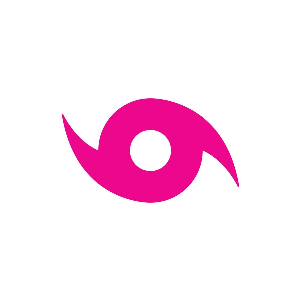 eps10 rosa vektor orkan eller tornado fast ikon isolerat på vit bakgrund. tropisk storm eller virvelvind symbol i en enkel platt trendig modern stil för din hemsida design, logotyp, och mobil app