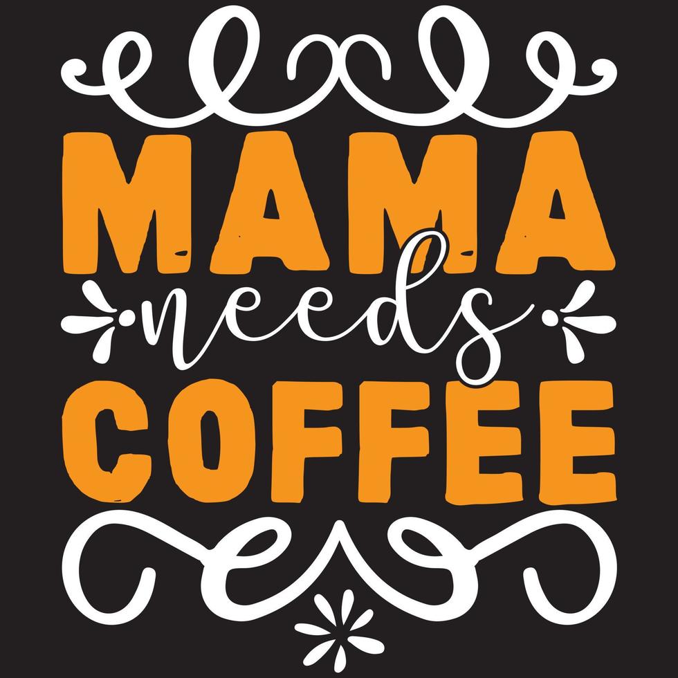 mamma behov kaffe design vektor