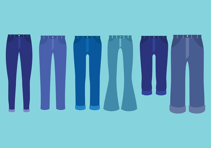 Gratis Blue Jeans Ikoner Vector