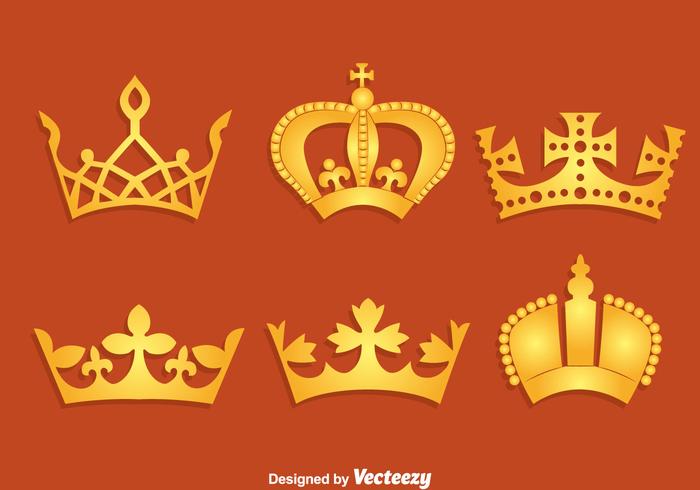 Guld British Crown Vector