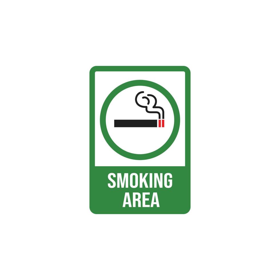 rökning område symbol tecken vektor