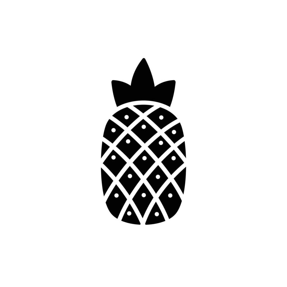 ananas frukt ikon design vektor