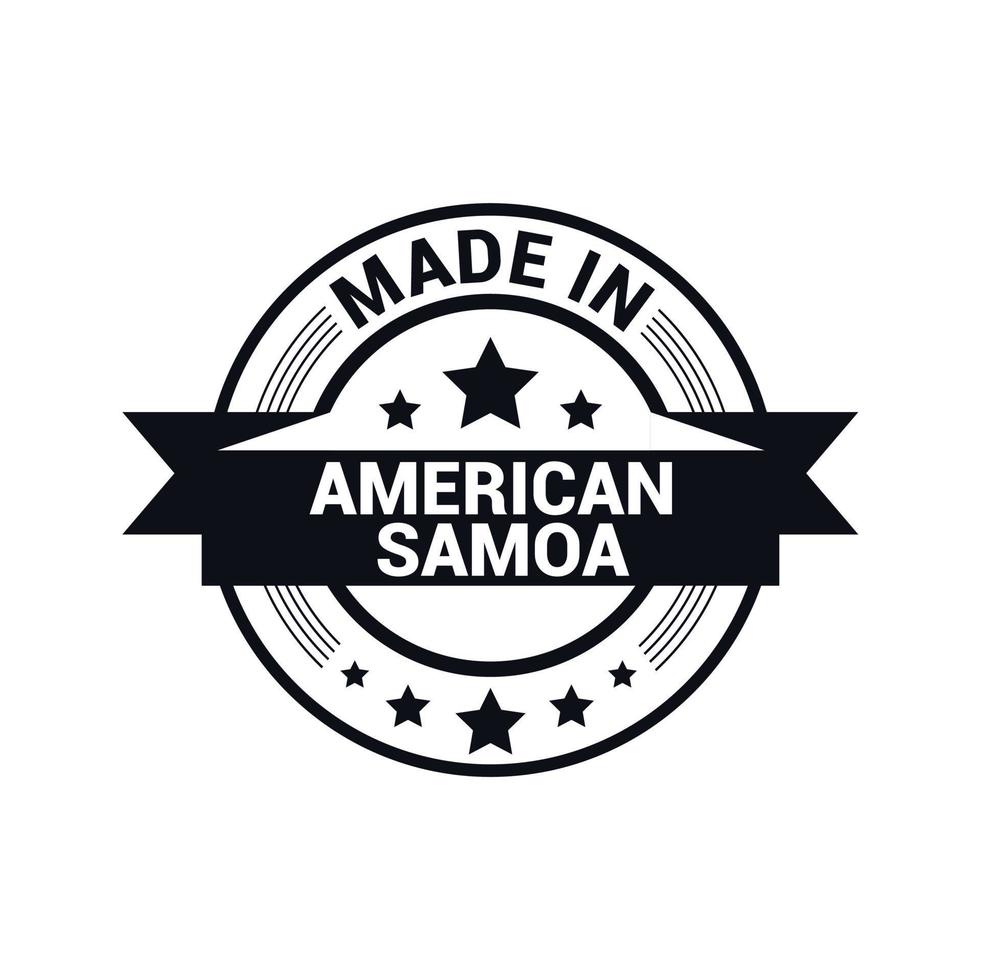 amerikanisch-samoa-stempeldesignvektor vektor