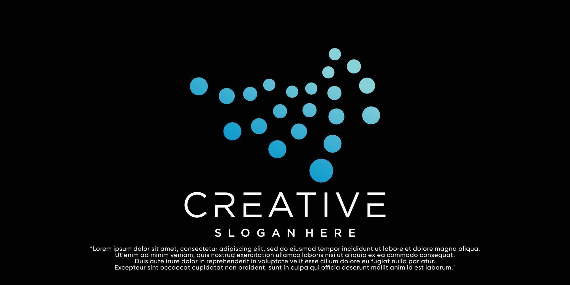 energi logotyp med kreativ och unik stil premium vektor