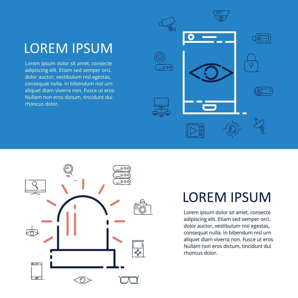 Designvektor für Sicherheitsbroschüren vektor