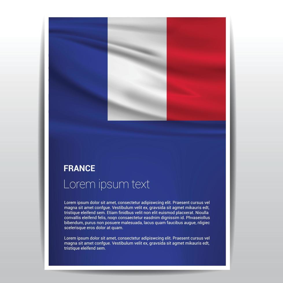 Frankreich-Unabhängigkeitstag-Designvektor vektor