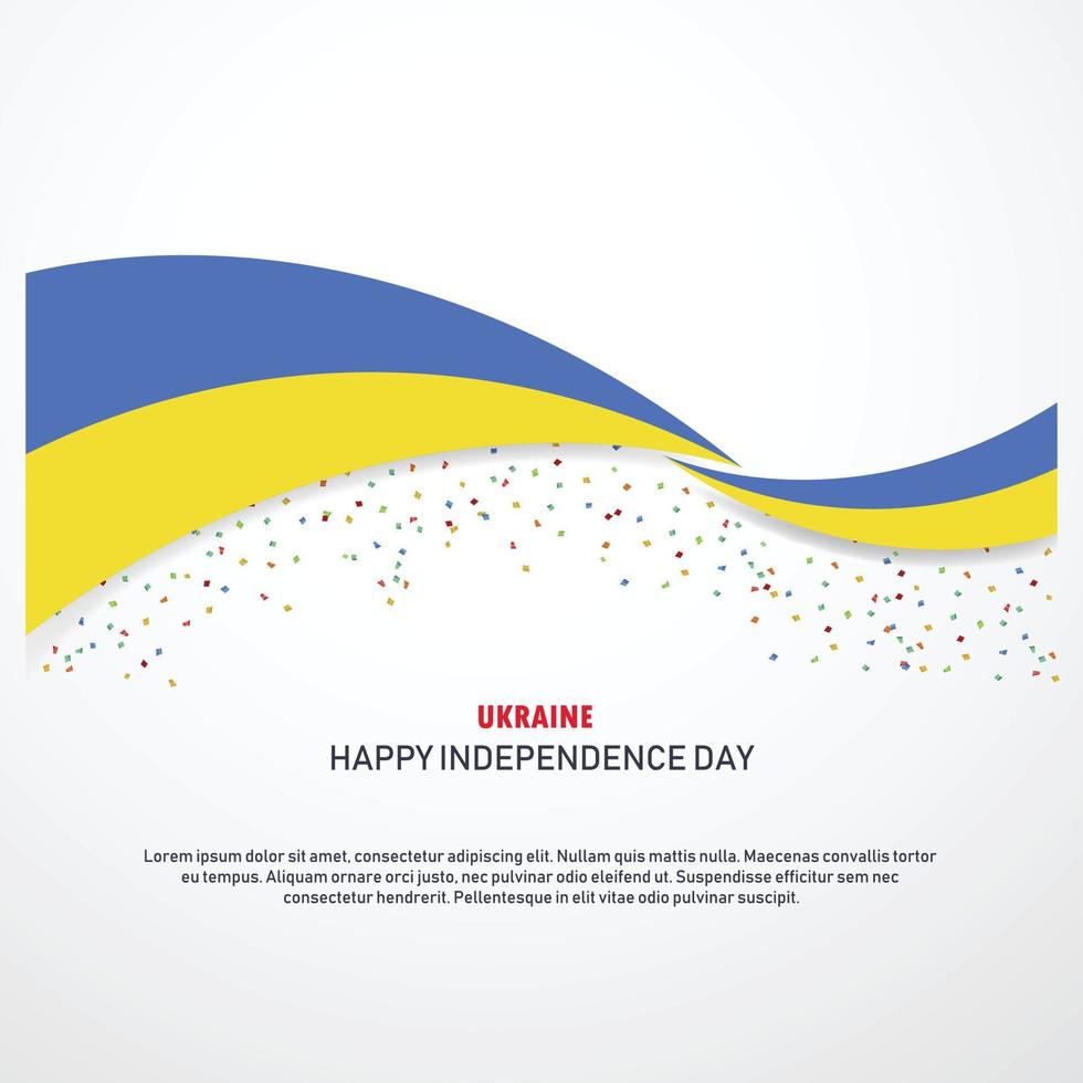 ukraine glücklicher unabhängigkeitstag hintergrund vektor