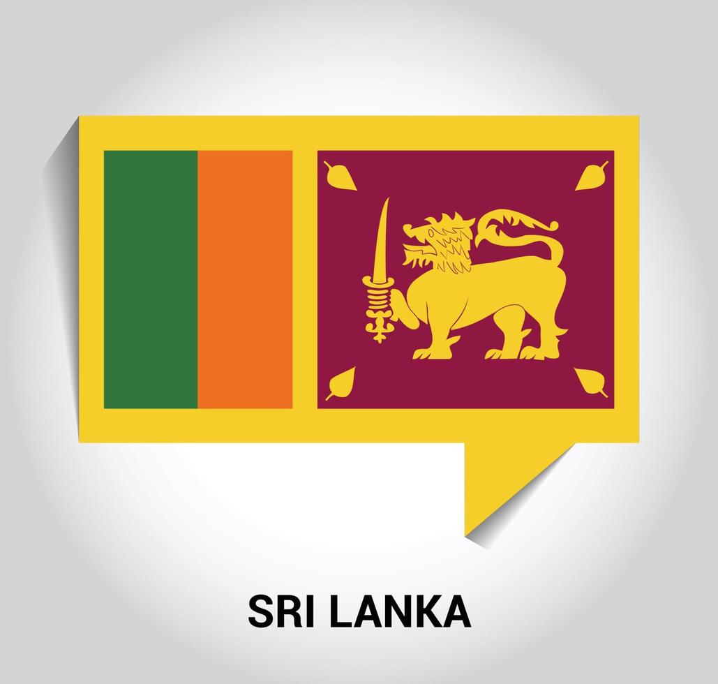 Sri Lanka oberoende dag design kort vektor