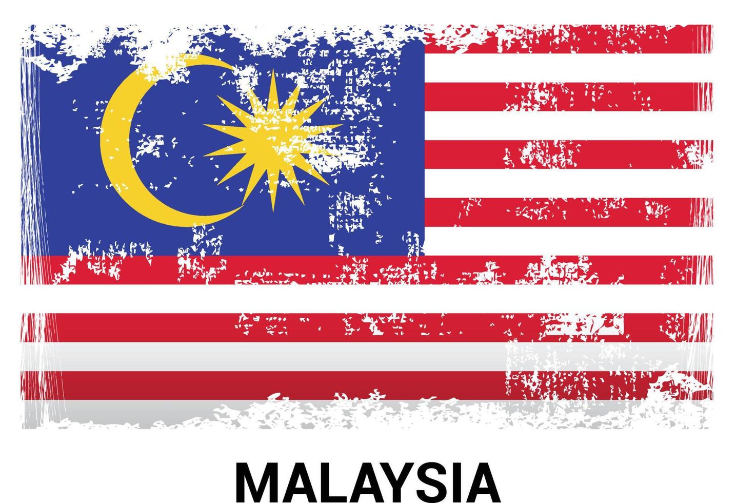 Designvektor für malaysische Flaggen vektor