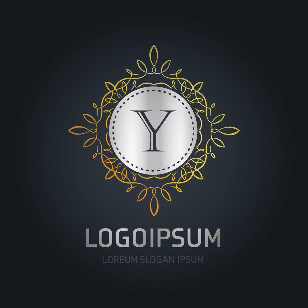 alfabetisk logotyp design med elegant design och typografi vektor
