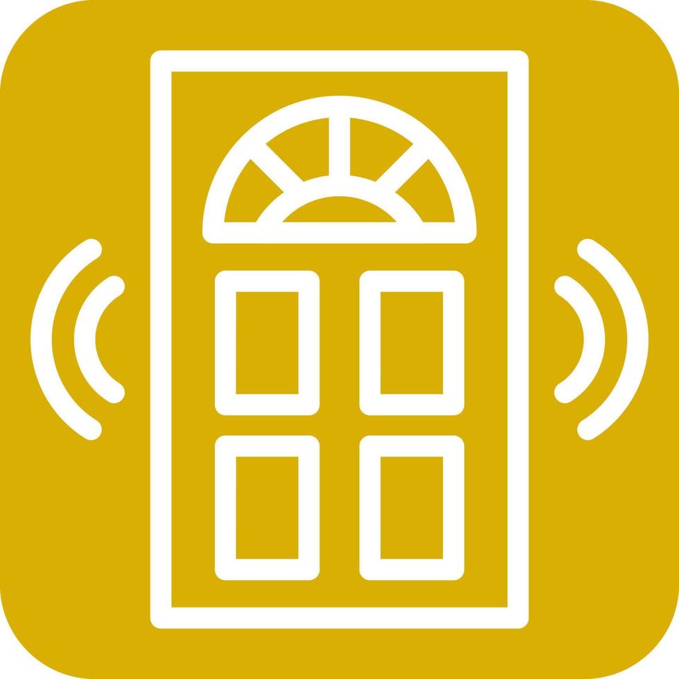Smart-Tür-Icon-Stil vektor