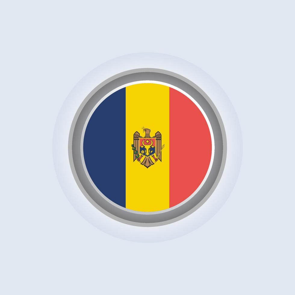 illustration av moldavien flagga mall vektor