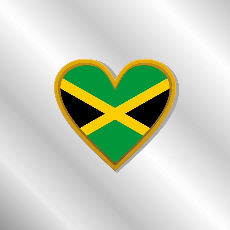 Illustration der Jamaika-Flaggenvorlage vektor