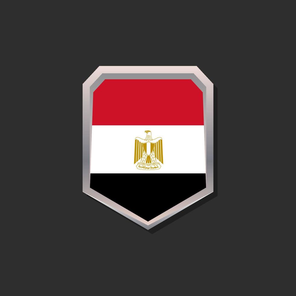 illustration av egypten flagga mall vektor