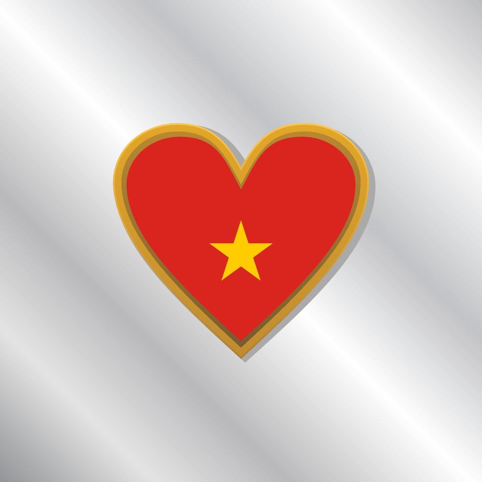 Illustration der Vietnam-Flaggenvorlage vektor