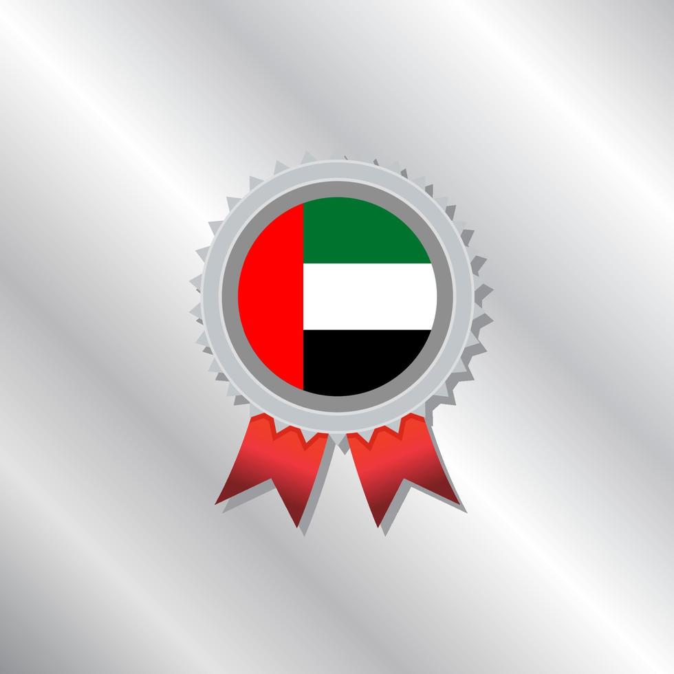 Illustration der Flaggenvorlage der arabischen Emirate vektor