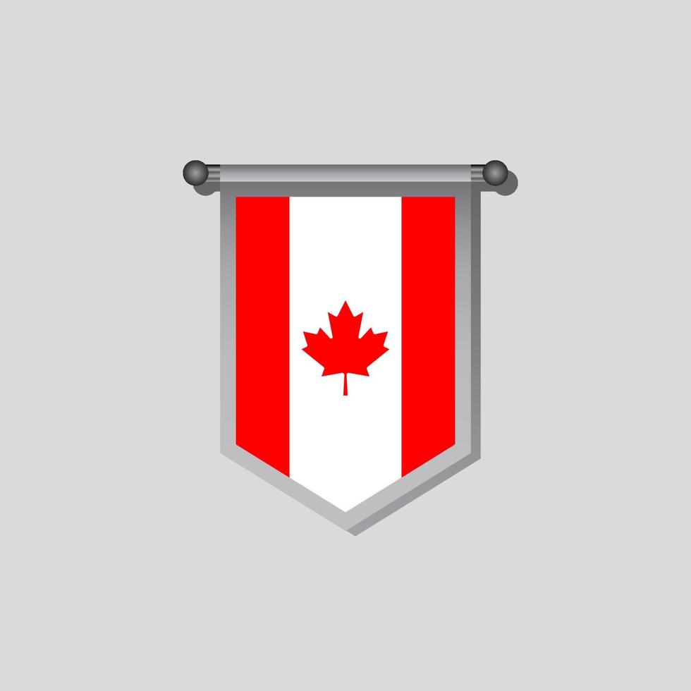 Illustration der Kanada-Flaggenvorlage vektor