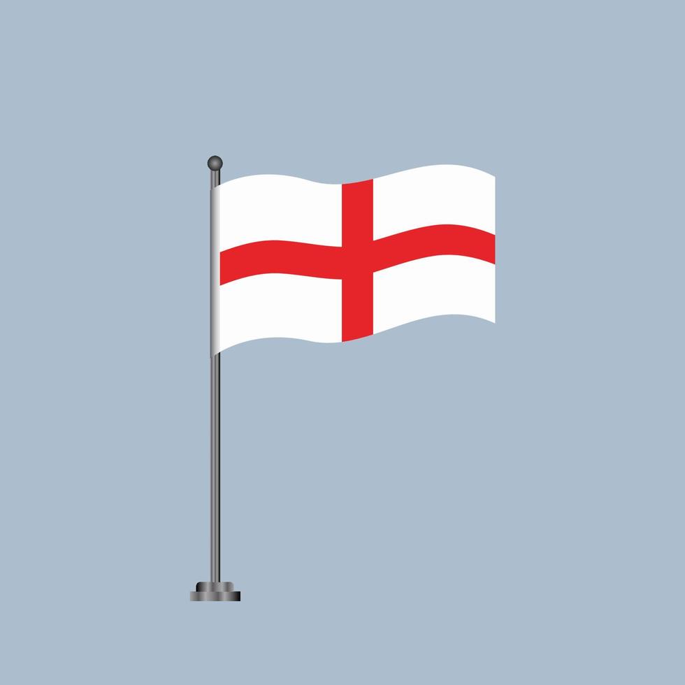 Illustration der englischen Flaggenvorlage vektor